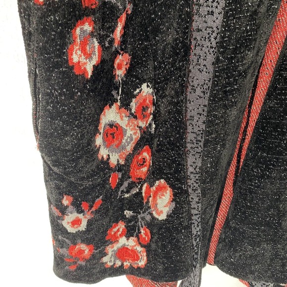 Fuzzi XXL Black Knit Open Front Cardigan Sweater - Picture 8 of 15